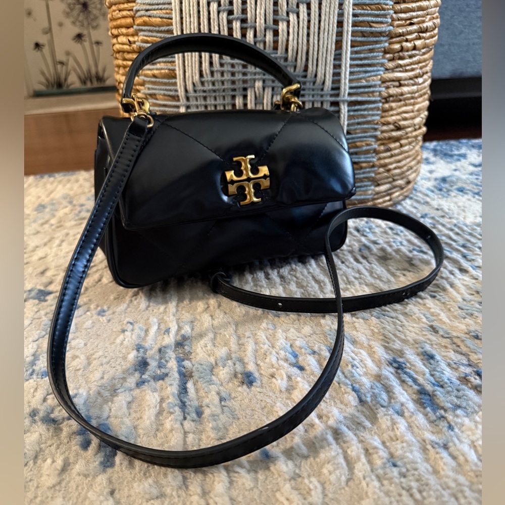 Tory Burch Black Kira Diamond Quilted Top Handle Crossbody Bag HOLD DO NOT BUY